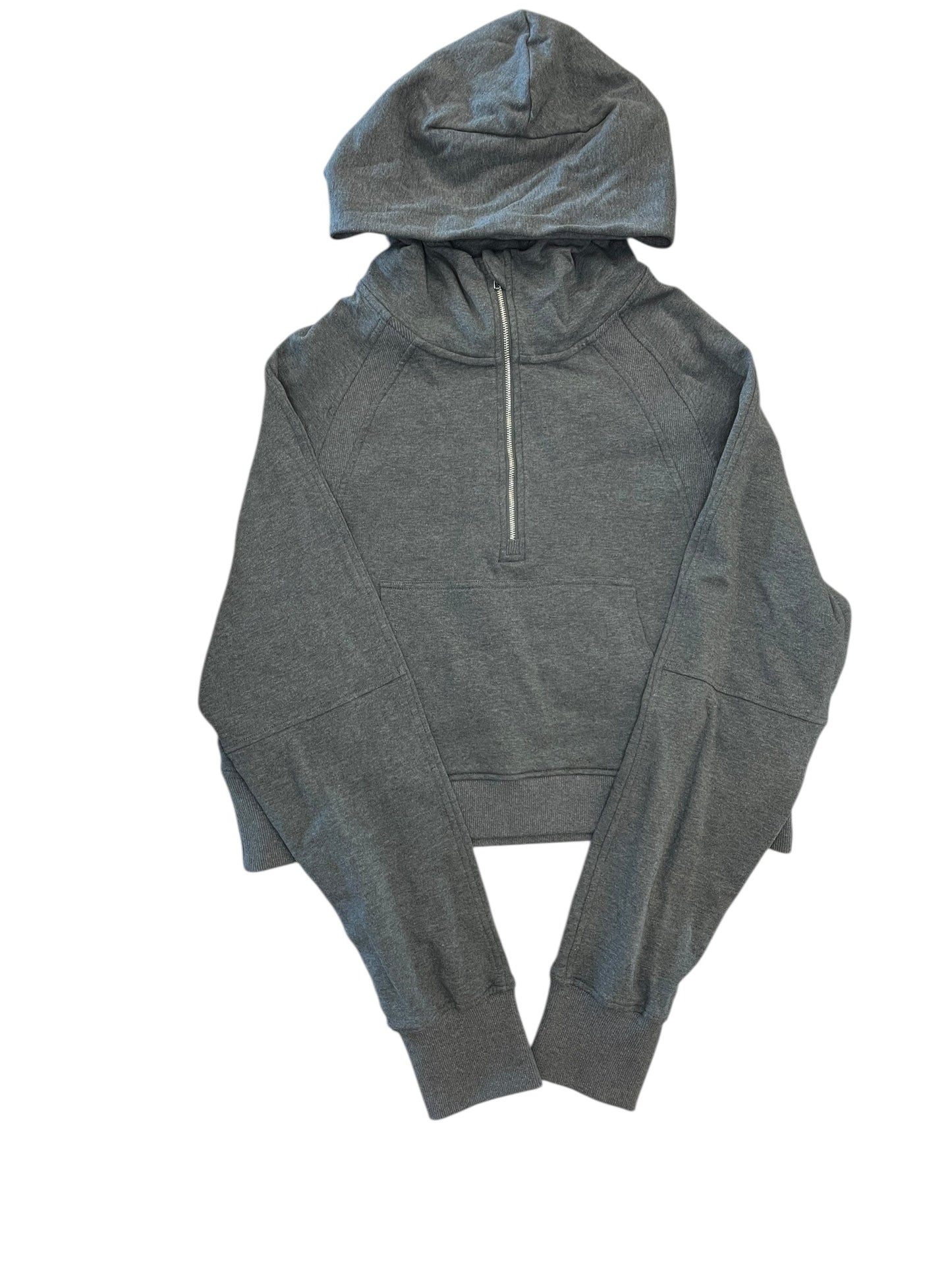 Athletic Sweatshirt Hoodie By Zyia In Grey, Size:Xl