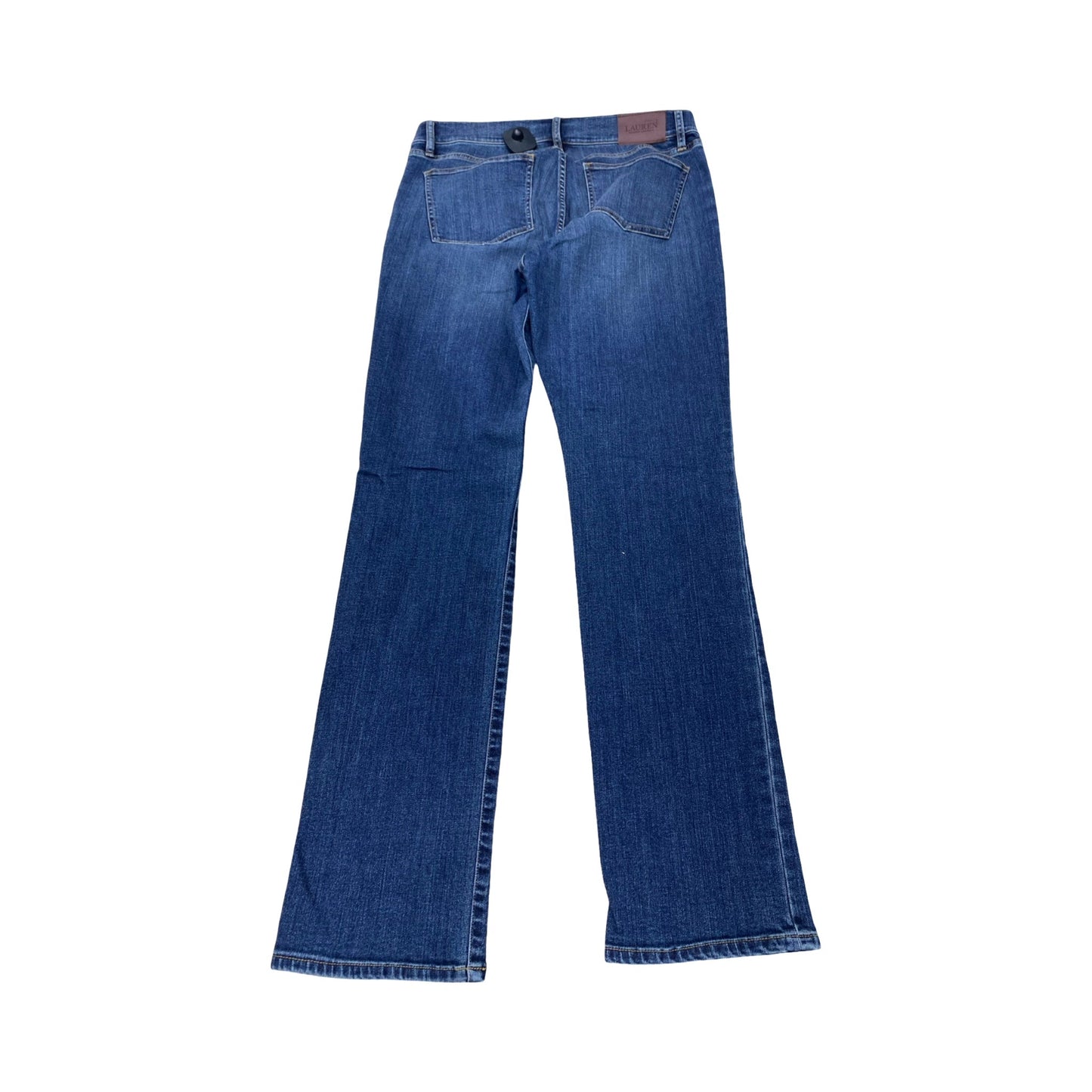 Jeans Straight By Lauren By Ralph Lauren In Blue Denim, Size:12