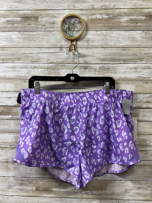 Athletic Shorts By All In Motion In Purple & White, Size:Xl