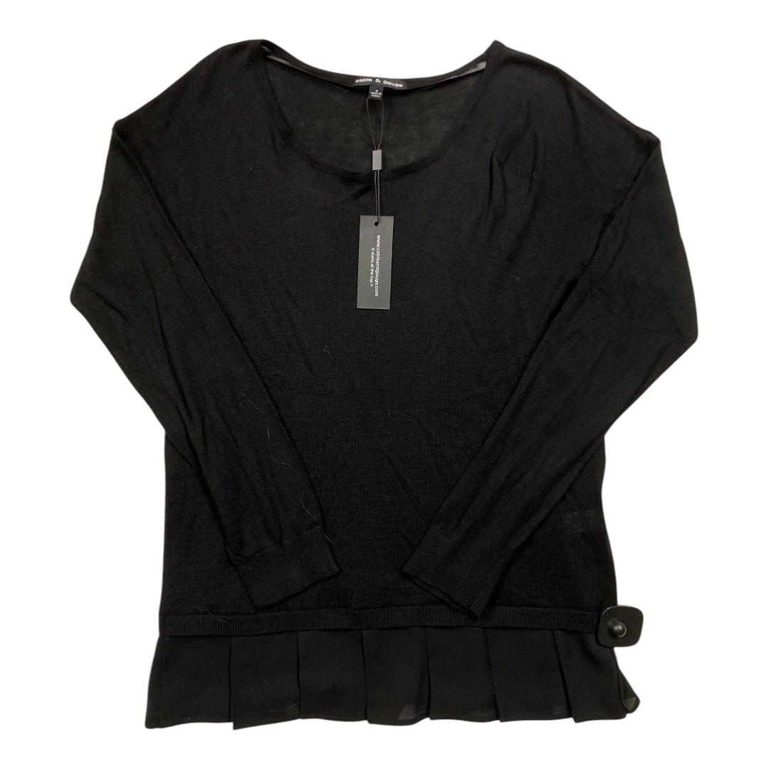 Sweater By Cable And Gauge In Black, Size:S