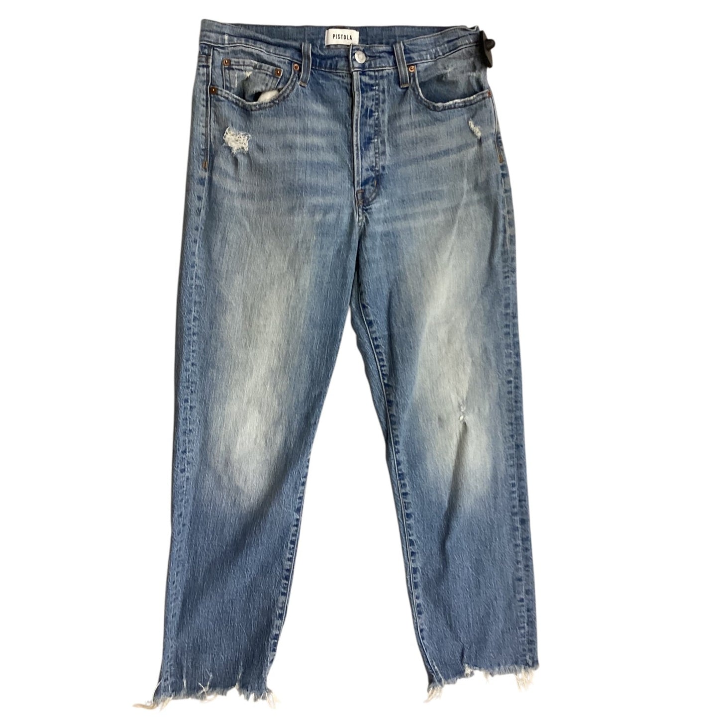 Jeans Wide Leg By Pistola In Blue Denim, Size:8