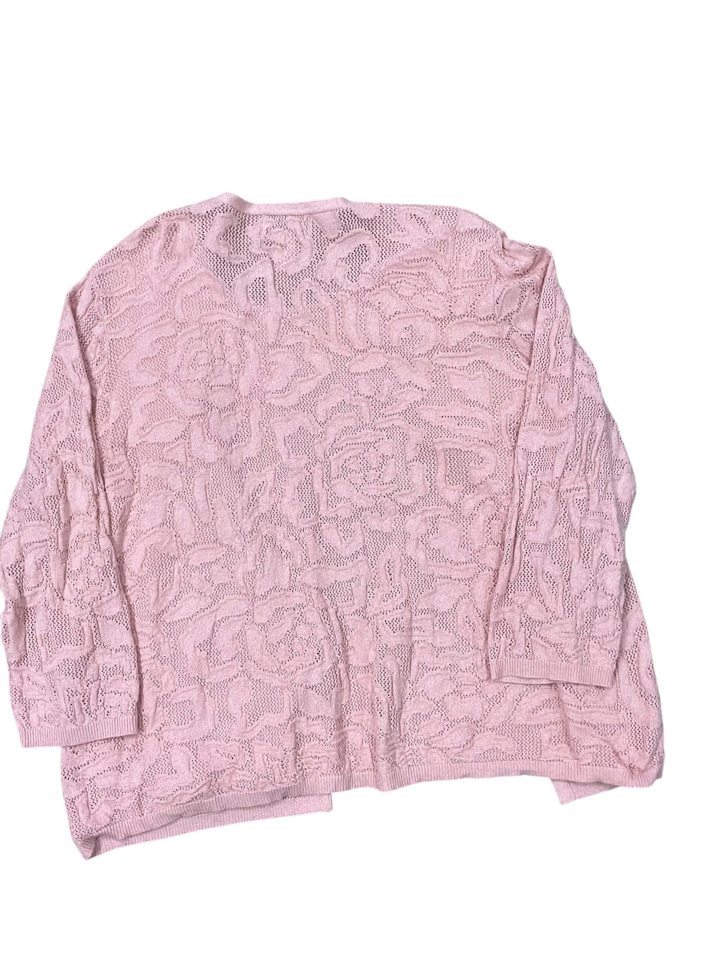 Top Ls By Alfred Dunner In Pink & White, Size:3X