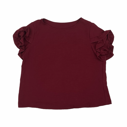 Blouse Ss By Shein In Red, Size:1X
