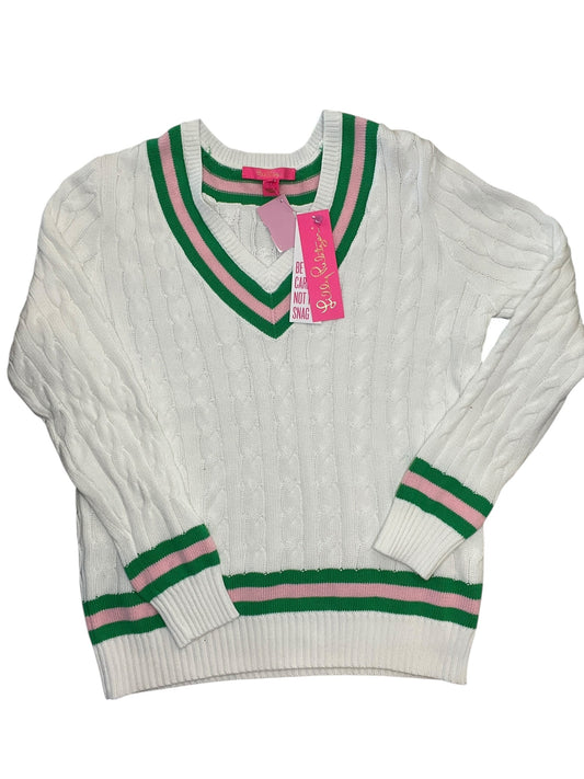 Sweater Designer By Lilly Pulitzer In White, Size:S