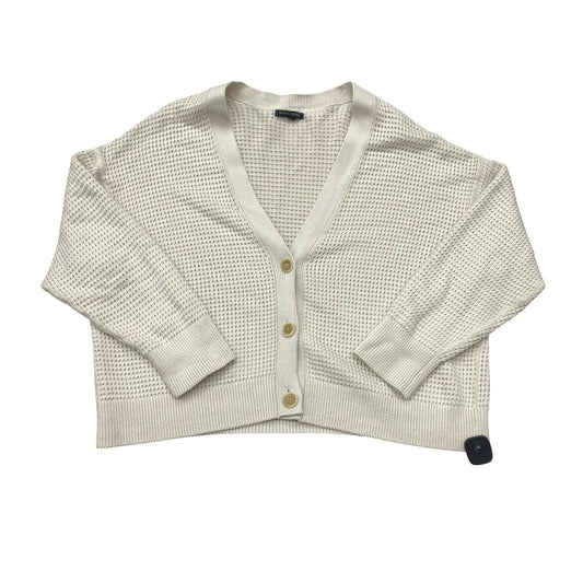 Sweater Cardigan By Banana Republic In Cream, Size:Xl