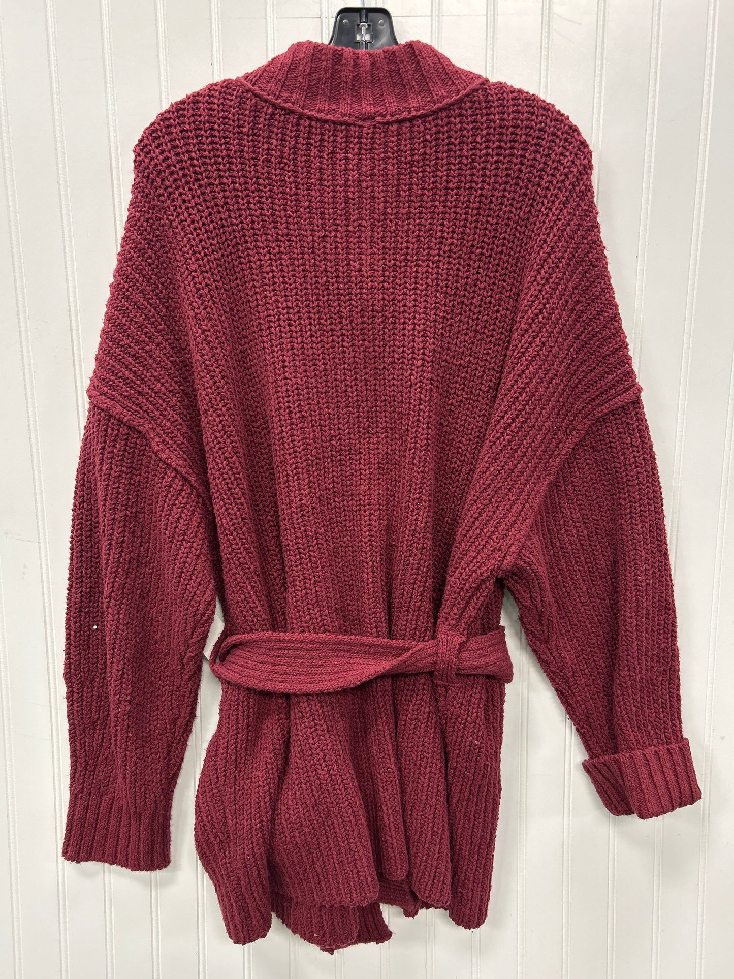Sweater Cardigan By Free People In Red, Size:S