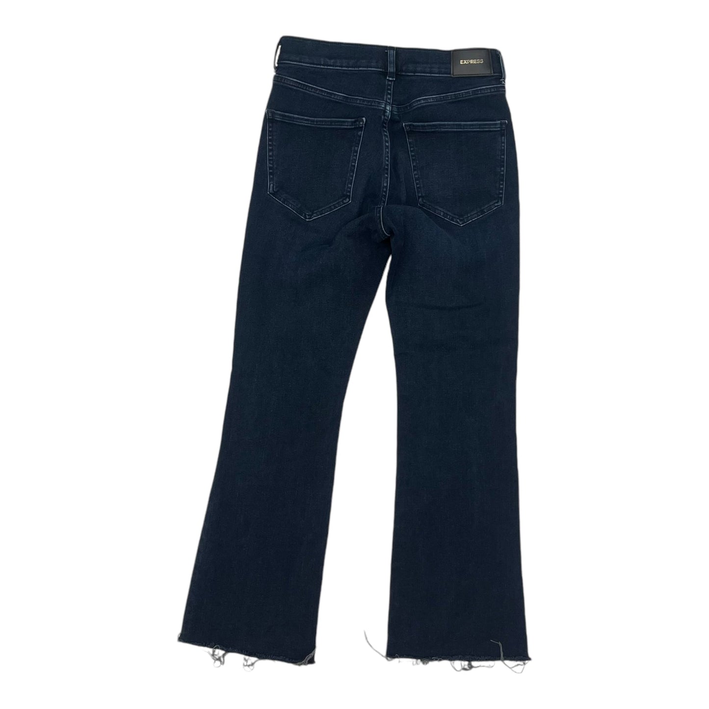 Jeans Cropped By Express In Blue Denim, Size:2