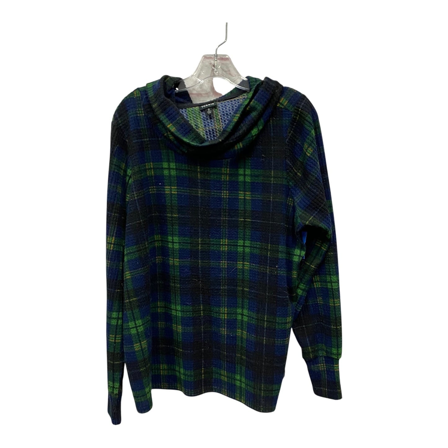 Top Ls By Torrid In Blue & Green, Size:2X