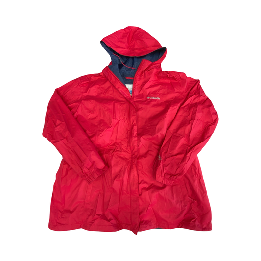 Jacket Windbreaker By Columbia In Pink, Size:2X