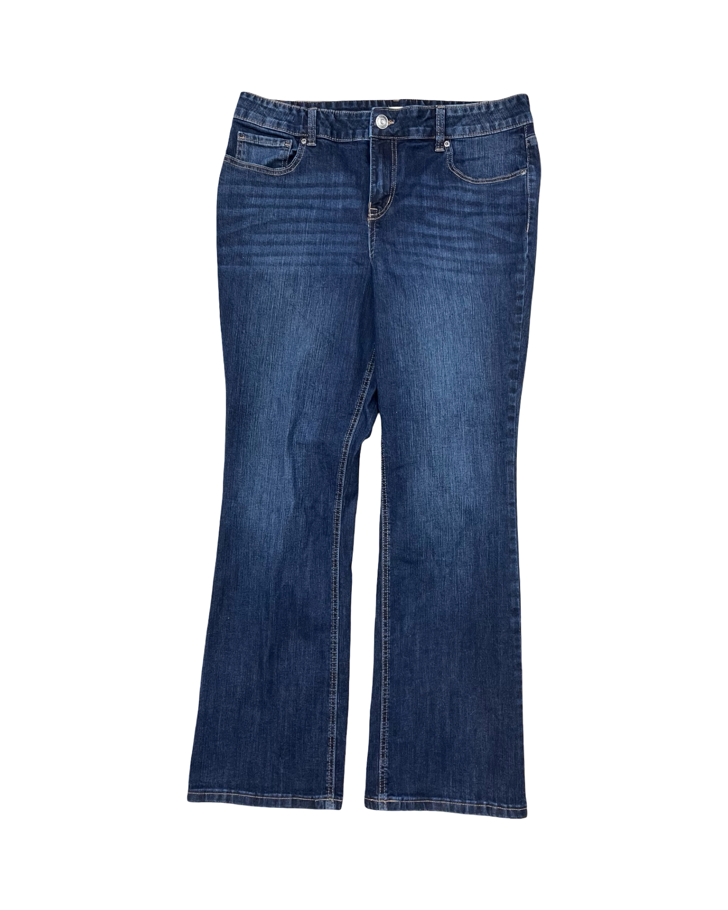 Jeans Boot Cut By Maurices In Blue Denim, Size:16