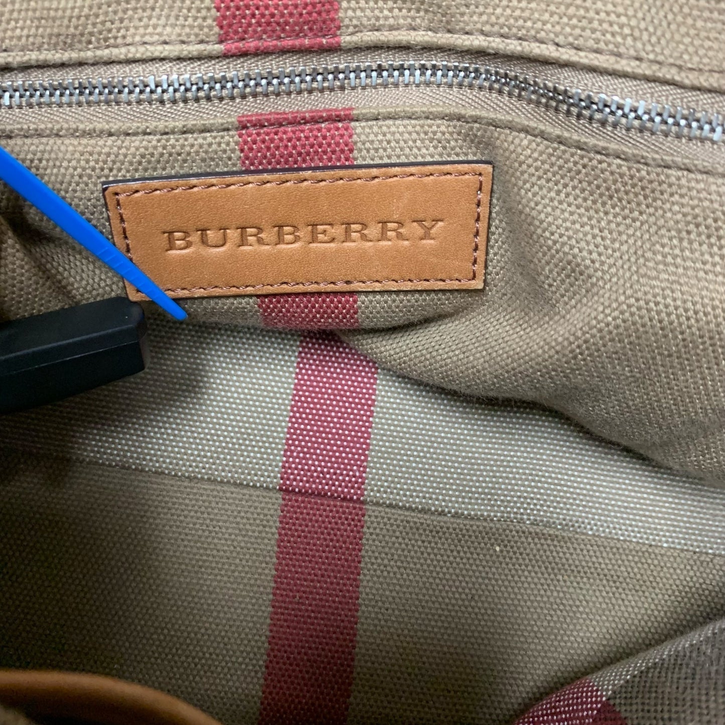 Tote Luxury Designer By Burberry, Size: Small