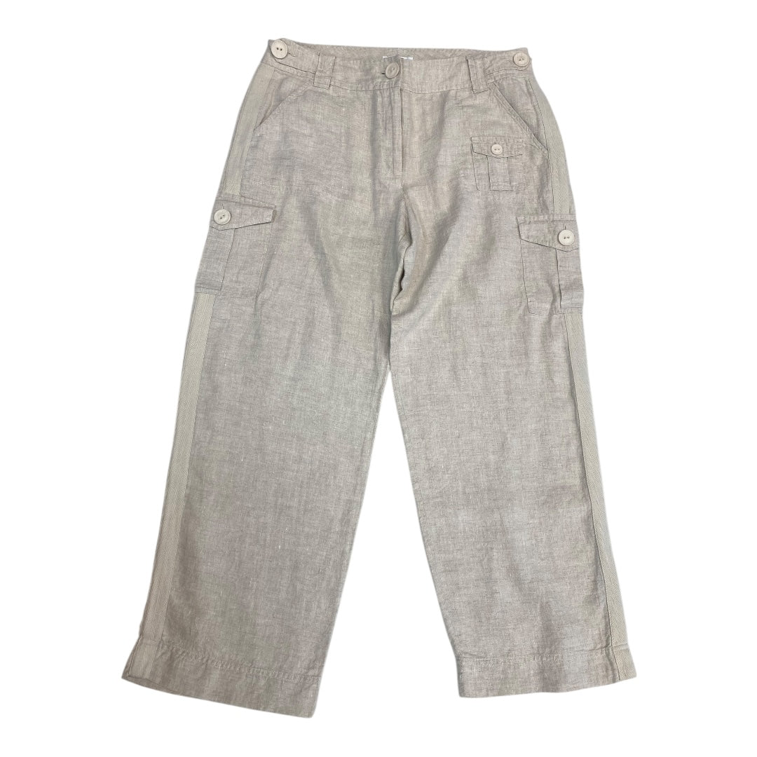 Pants Linen By Talbots In Tan, Size:14