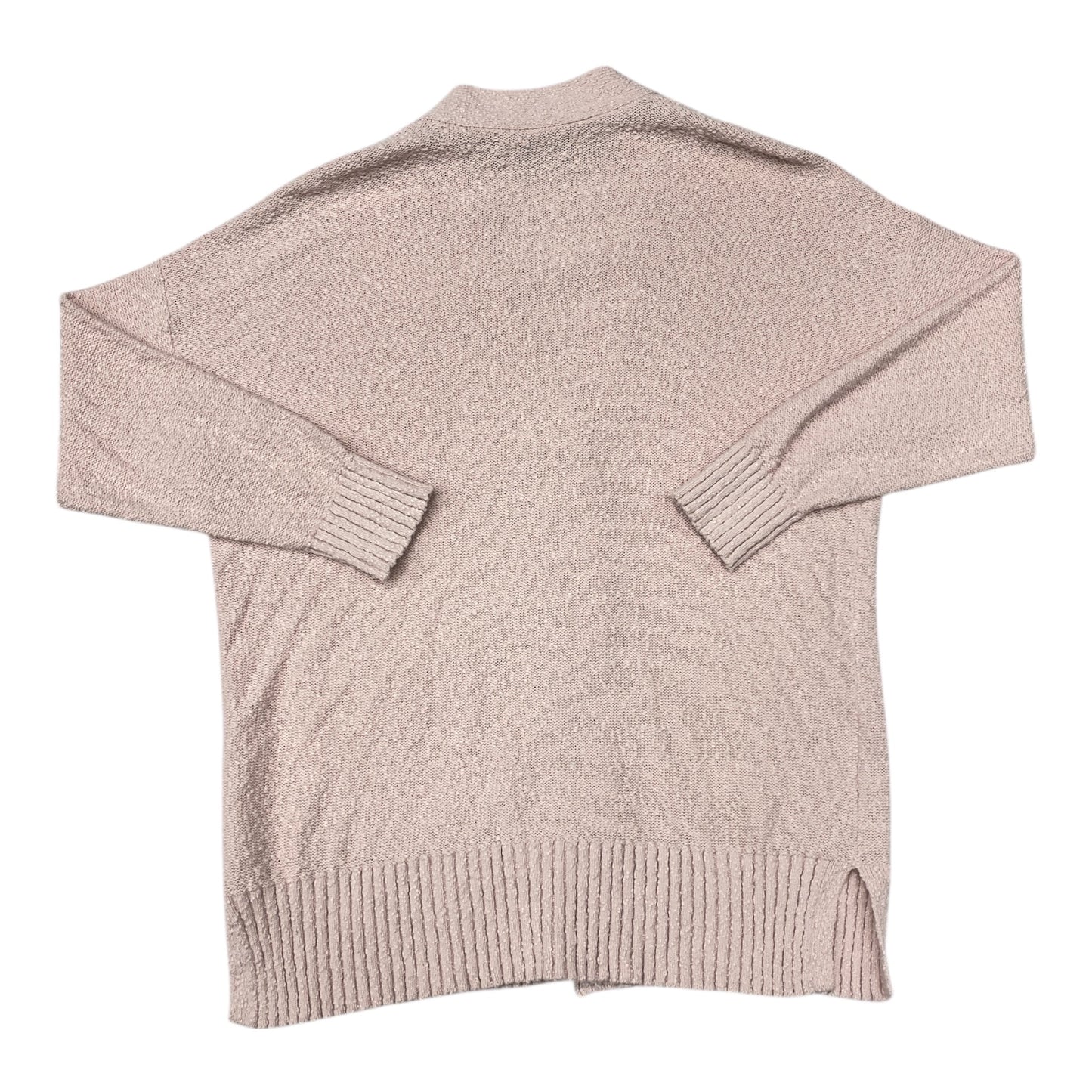 Sweater Cardigan By Loft In Pink, Size:L