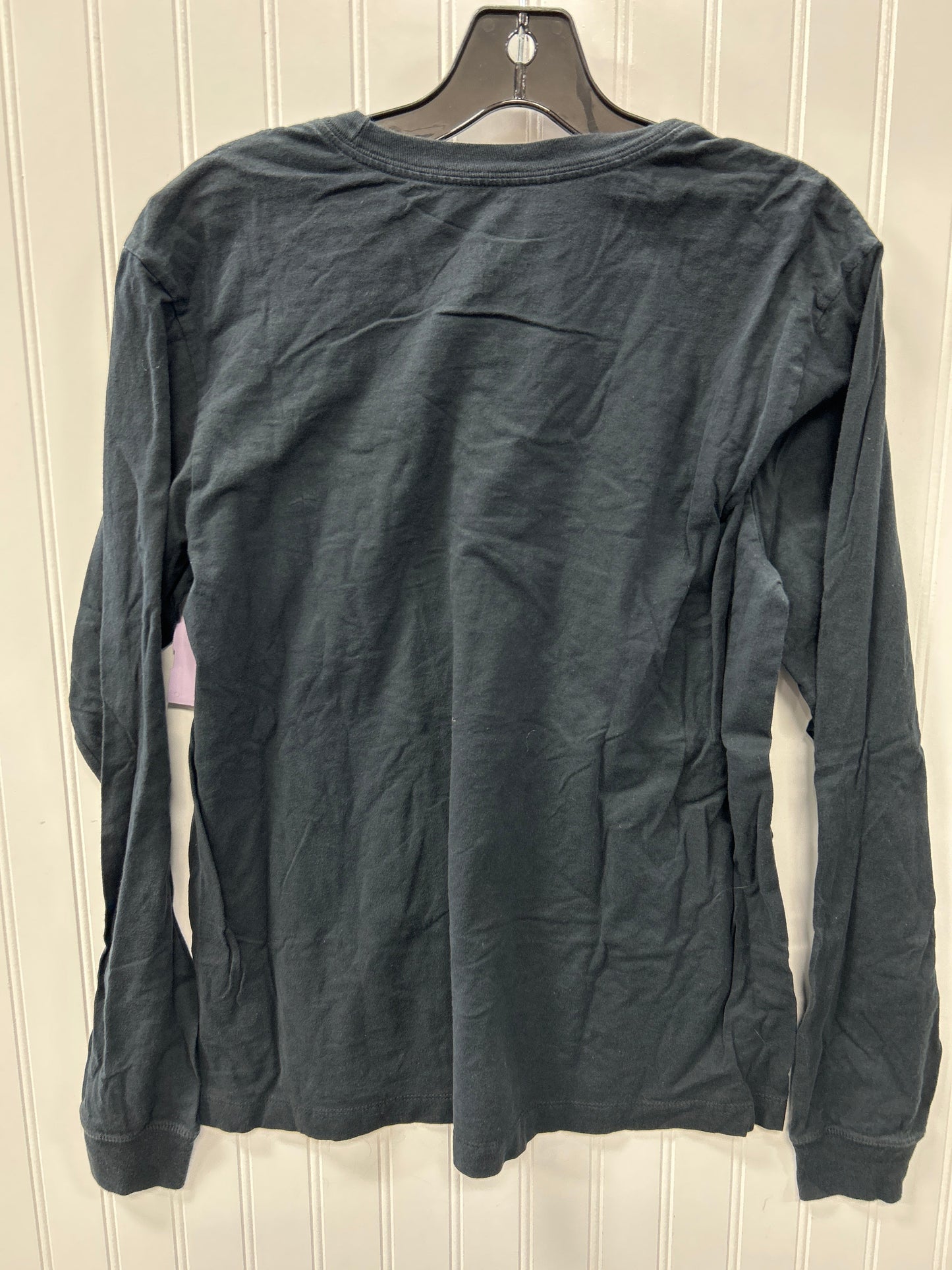 Athletic Top Ls Collar By Nike Apparel In Black, Size:M