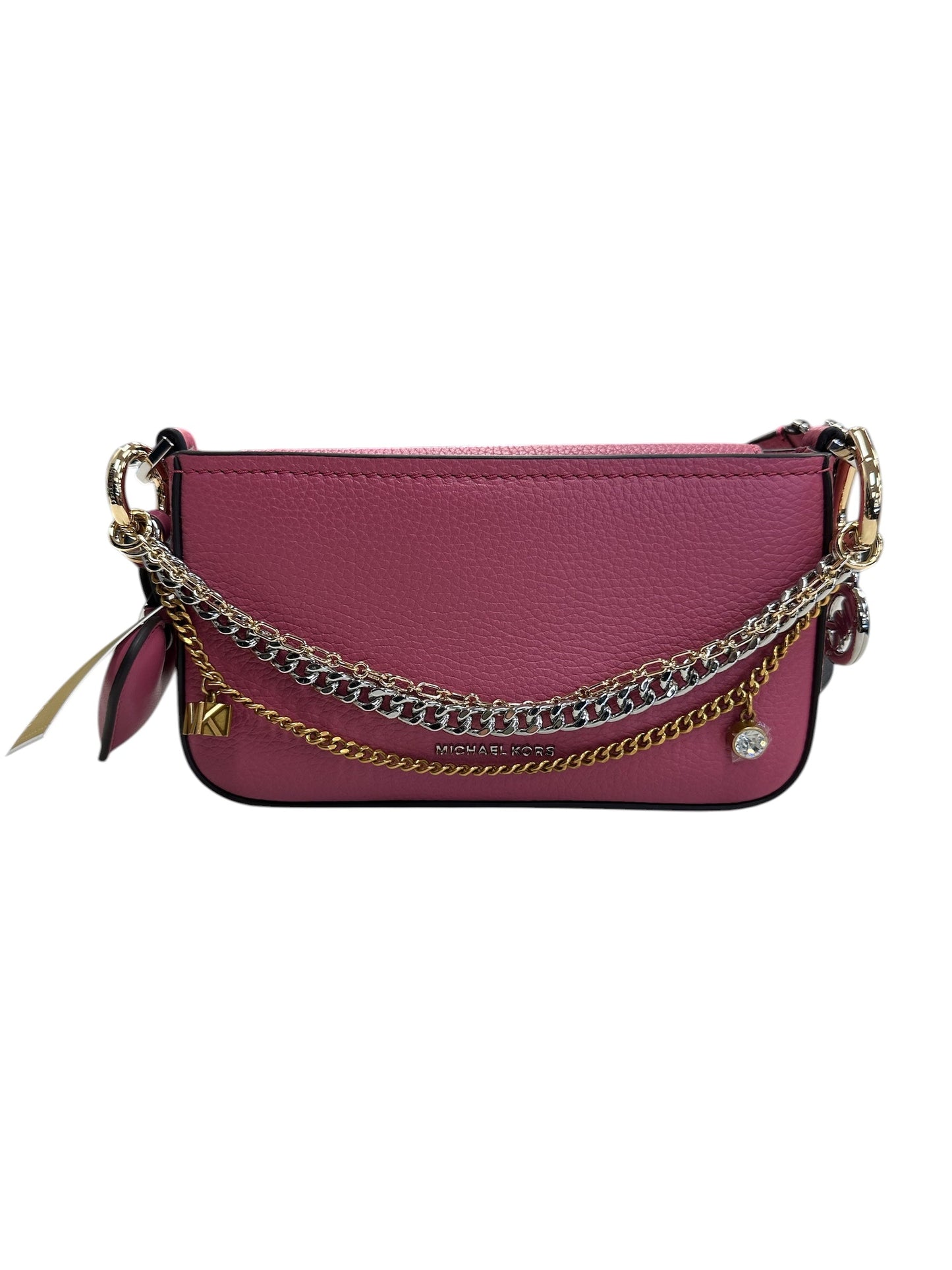 Crossbody Designer By Michael Kors In Pink, Size:Small
