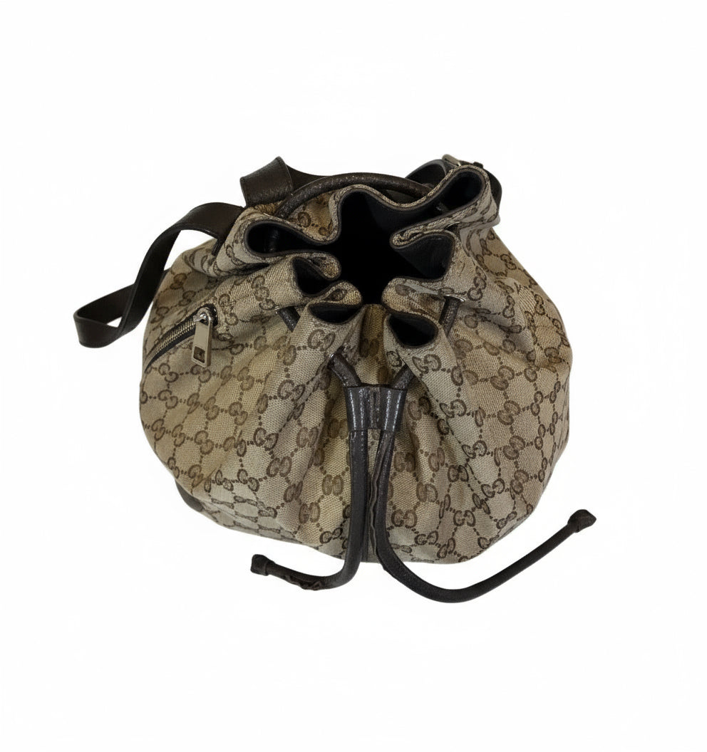 Backpack Luxury Designer By Gucci, Size: Medium