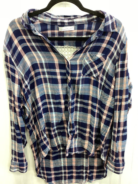 Top Ls By Keren Hart In Navy, Size:L