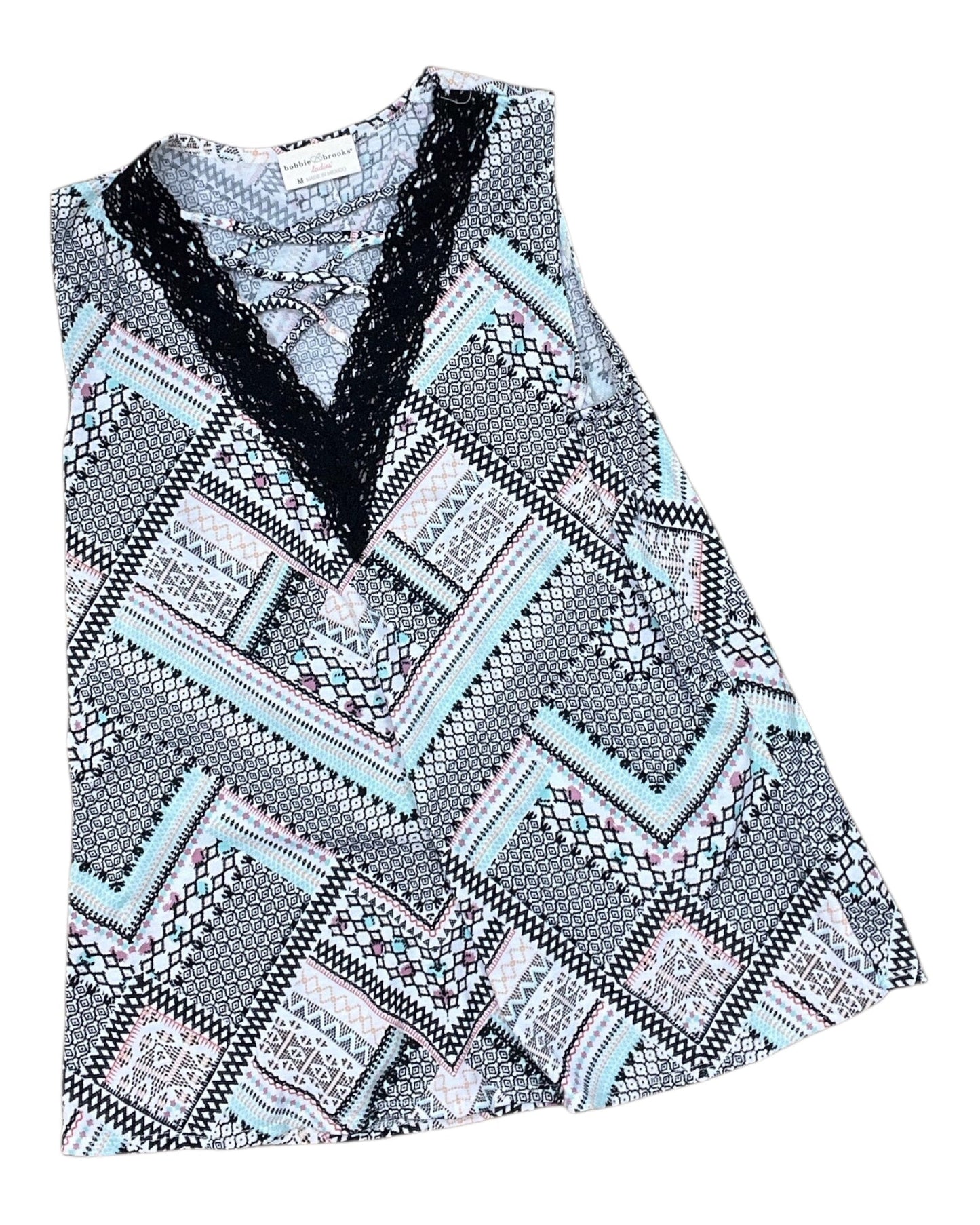 Top Sleeveless By Bobbie Brooks In Multi, Size:M