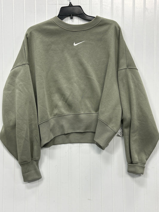 Athletic Sweatshirt Crewneck By Nike Apparel In Green, Size:L