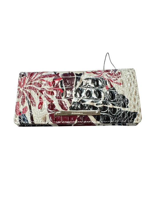 Wallet Designer By Brahmin In Cream & Red, Size:Medium