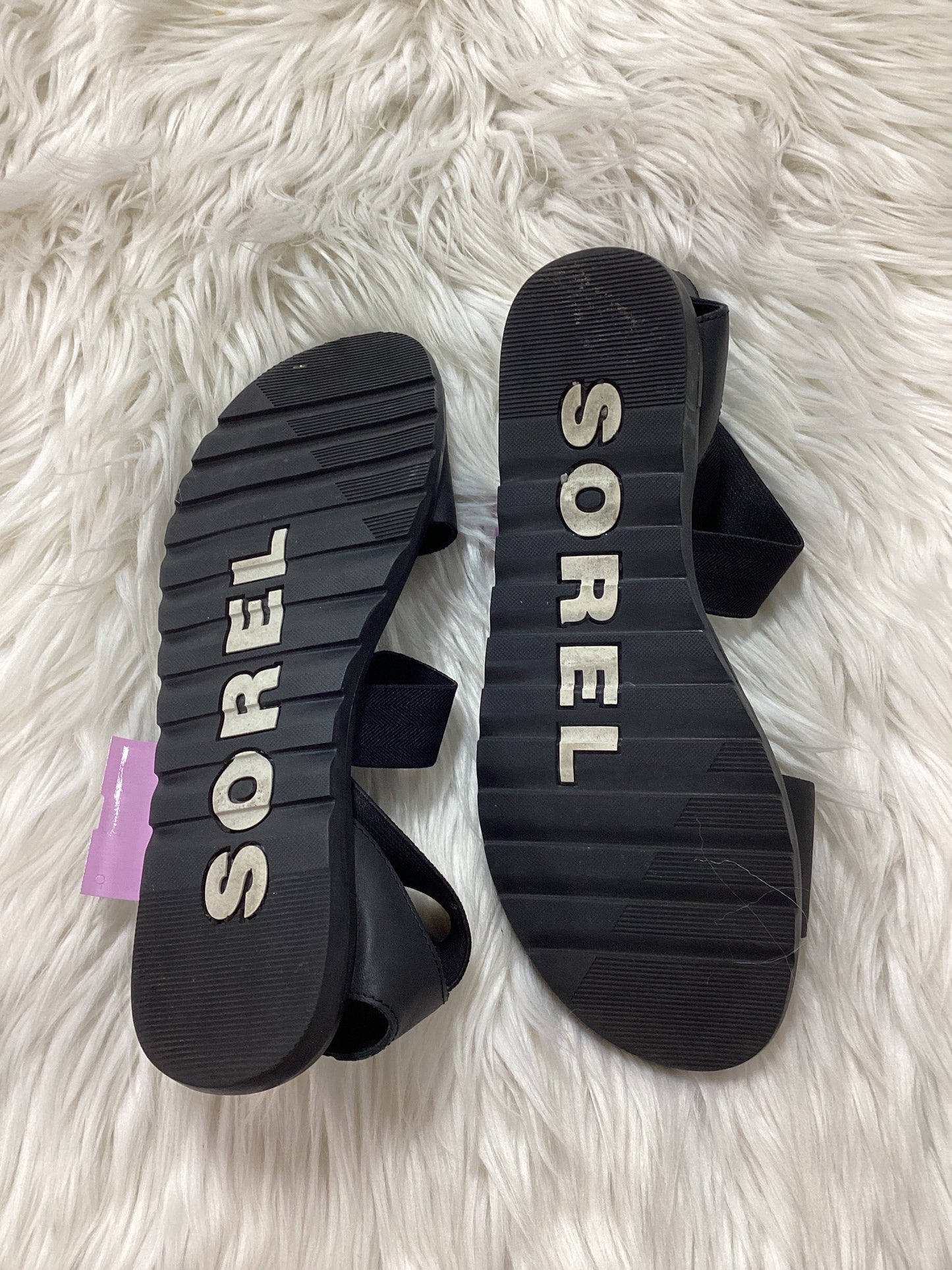 Sandals Flats By Sorel In Black, Size:10