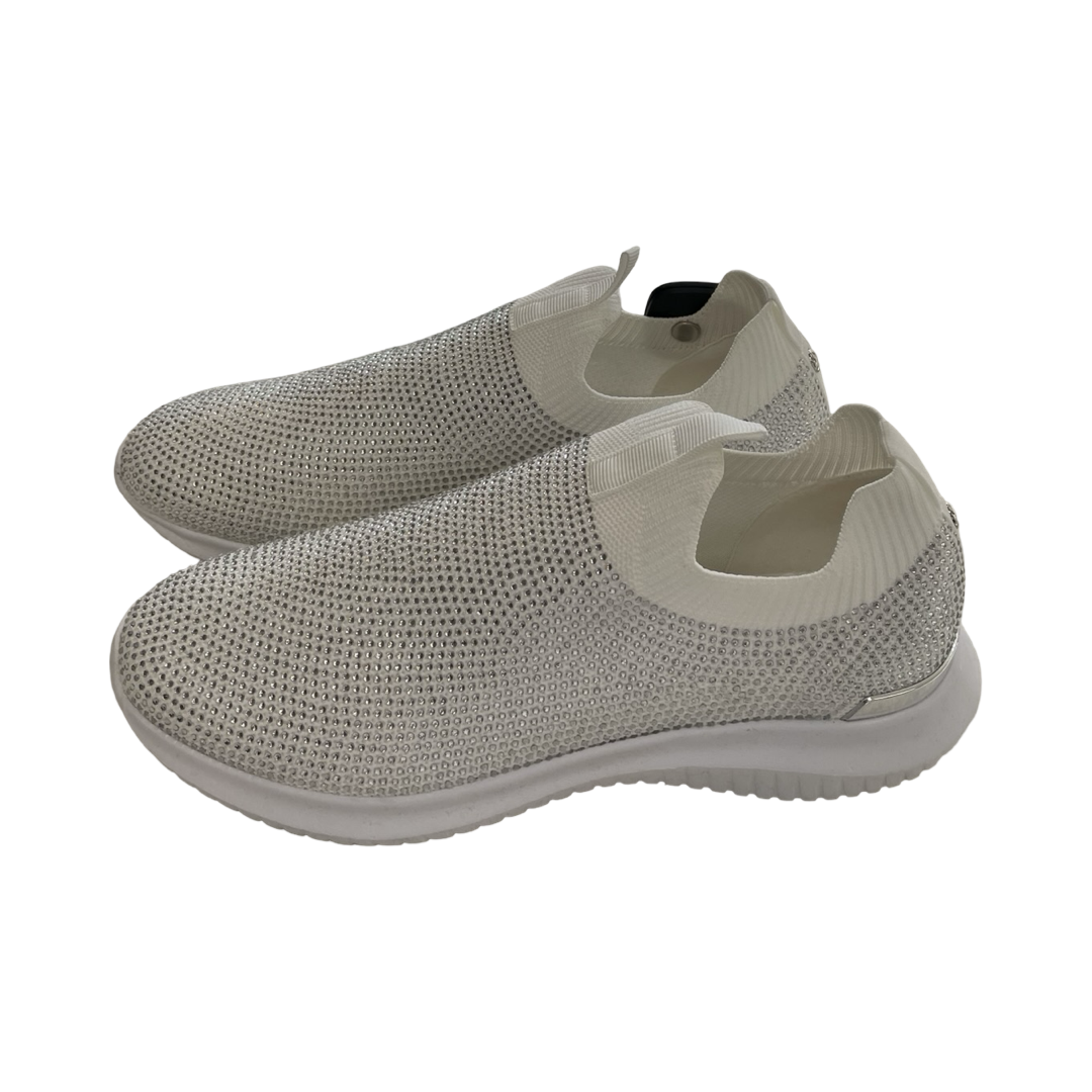 Shoes Athletic By Anne Klein In Silver & White, Size:9.5