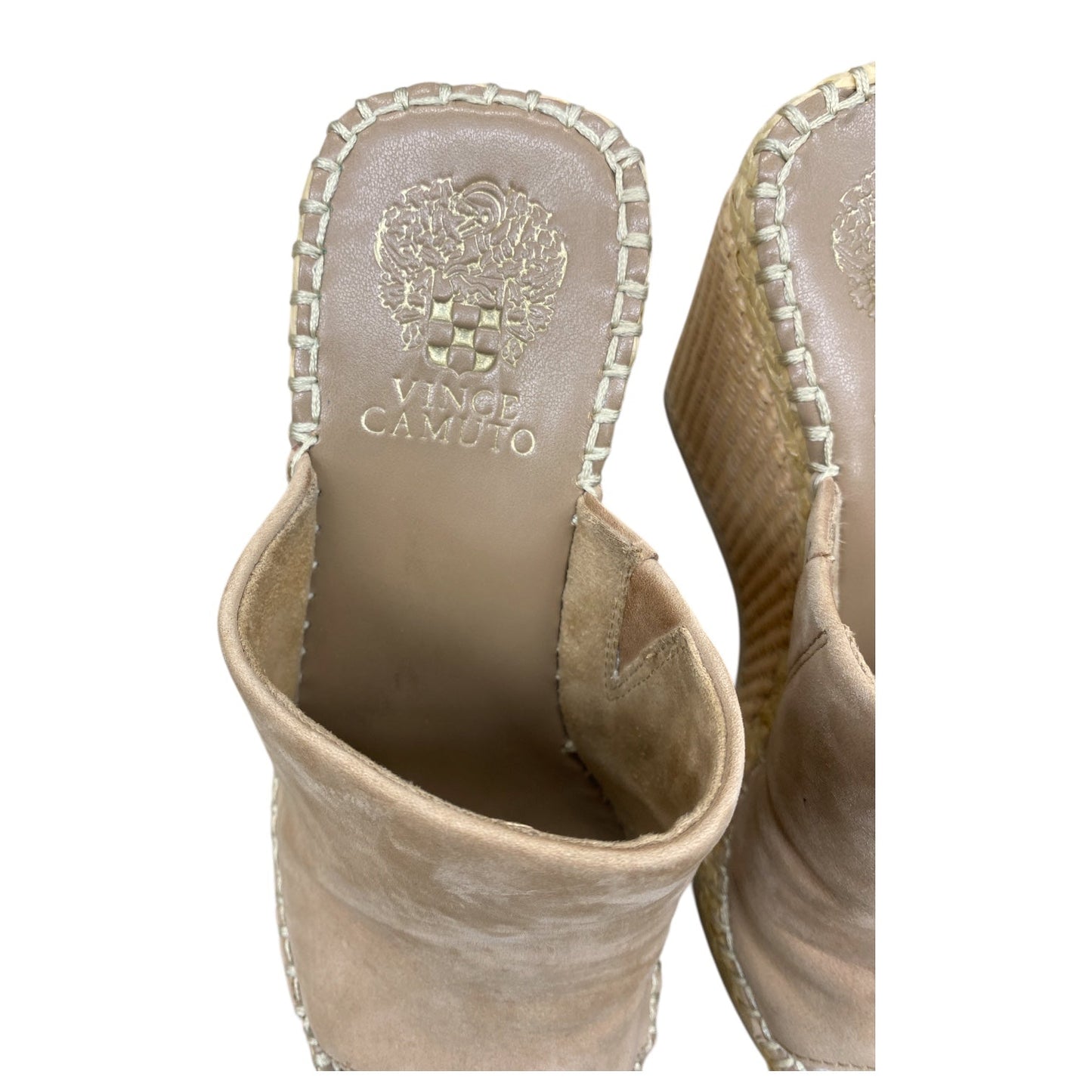 Shoes Heels Wedge By Vince Camuto In Tan, Size:6.5