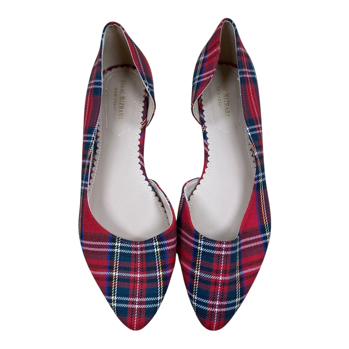 Shoes Flats By Isaac Mizrahi In Plaid Pattern, Size:9