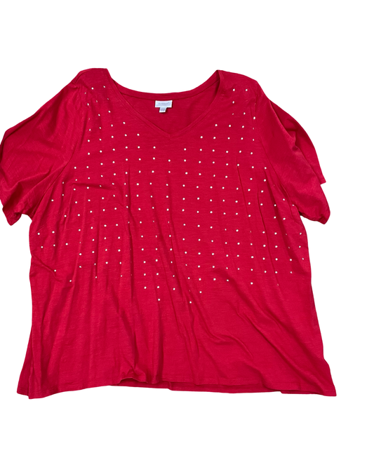 Top Ss By Avenue In Red, Size:4