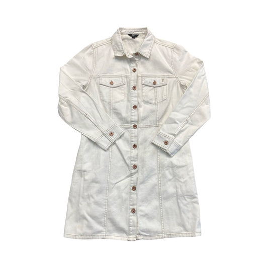 Dress Casual Midi By Frye In White Denim, Size:L