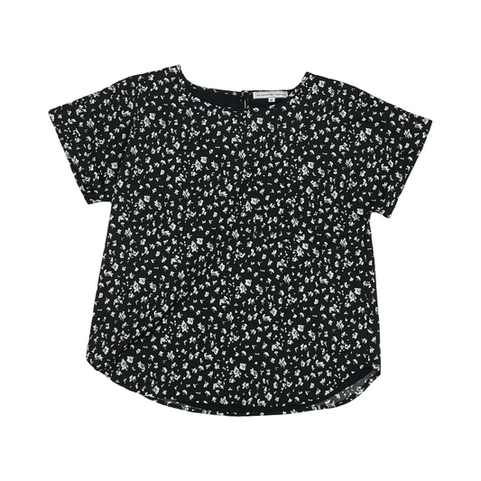 Blouse Ss By Clothes Mentor In Black & White, Size:M
