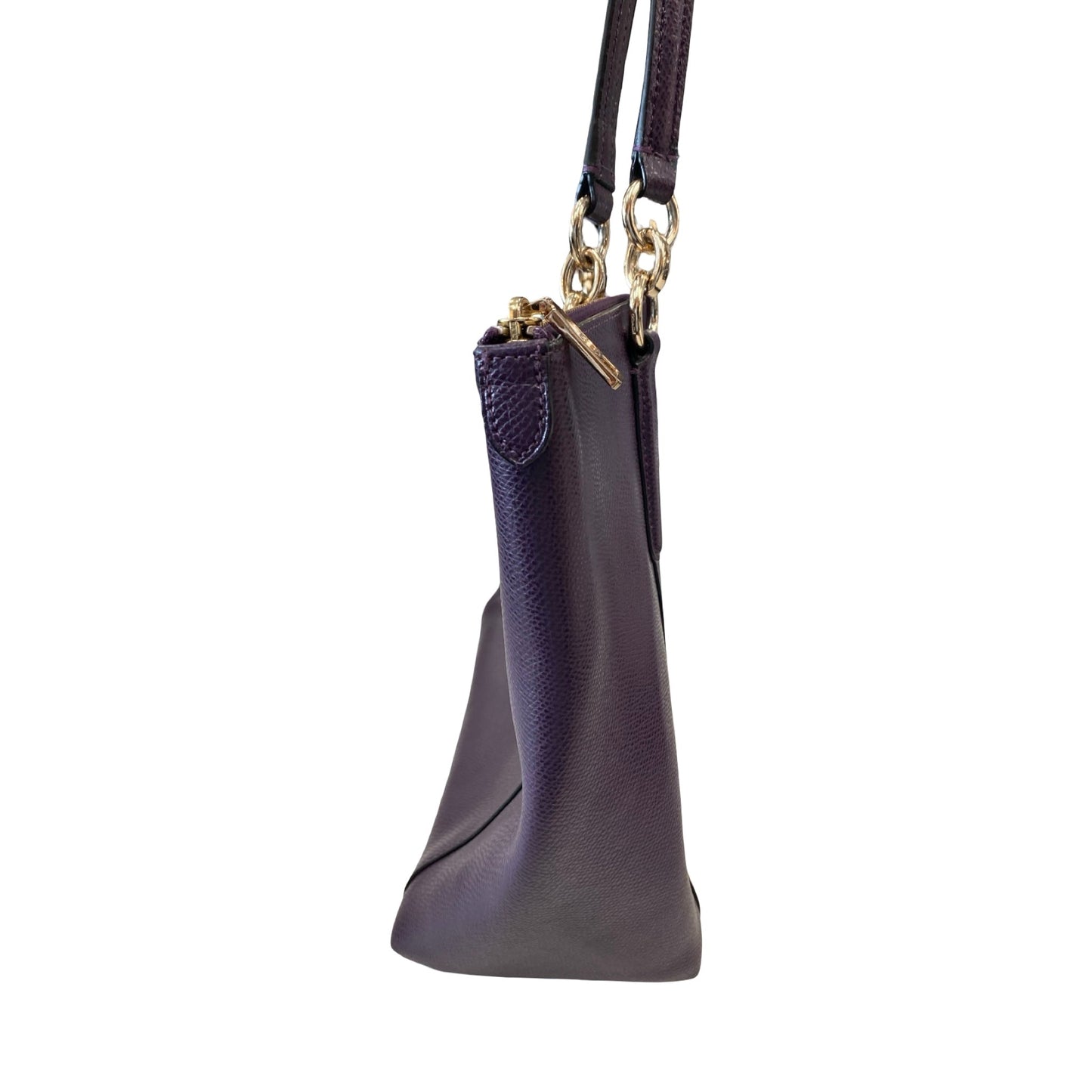 Handbag Designer By Coach In Purple, Size:Large