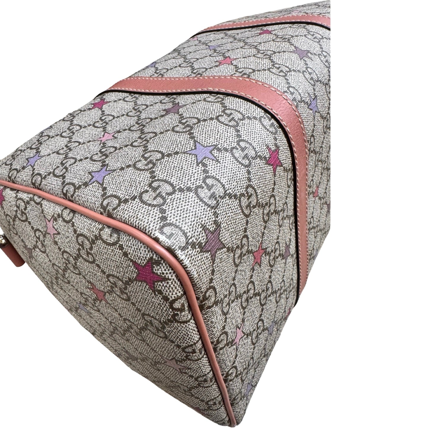 Handbag Supreme Canvas Tattoo Stars Joy Boston 35 Luxury Designer By Gucci In Multi, Size:Medium