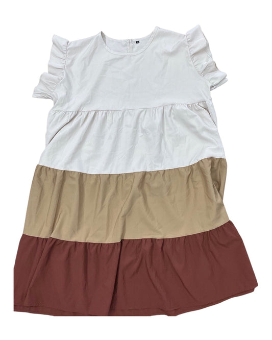 Dress Work By Clothes Mentor In Tan, Size:Xl