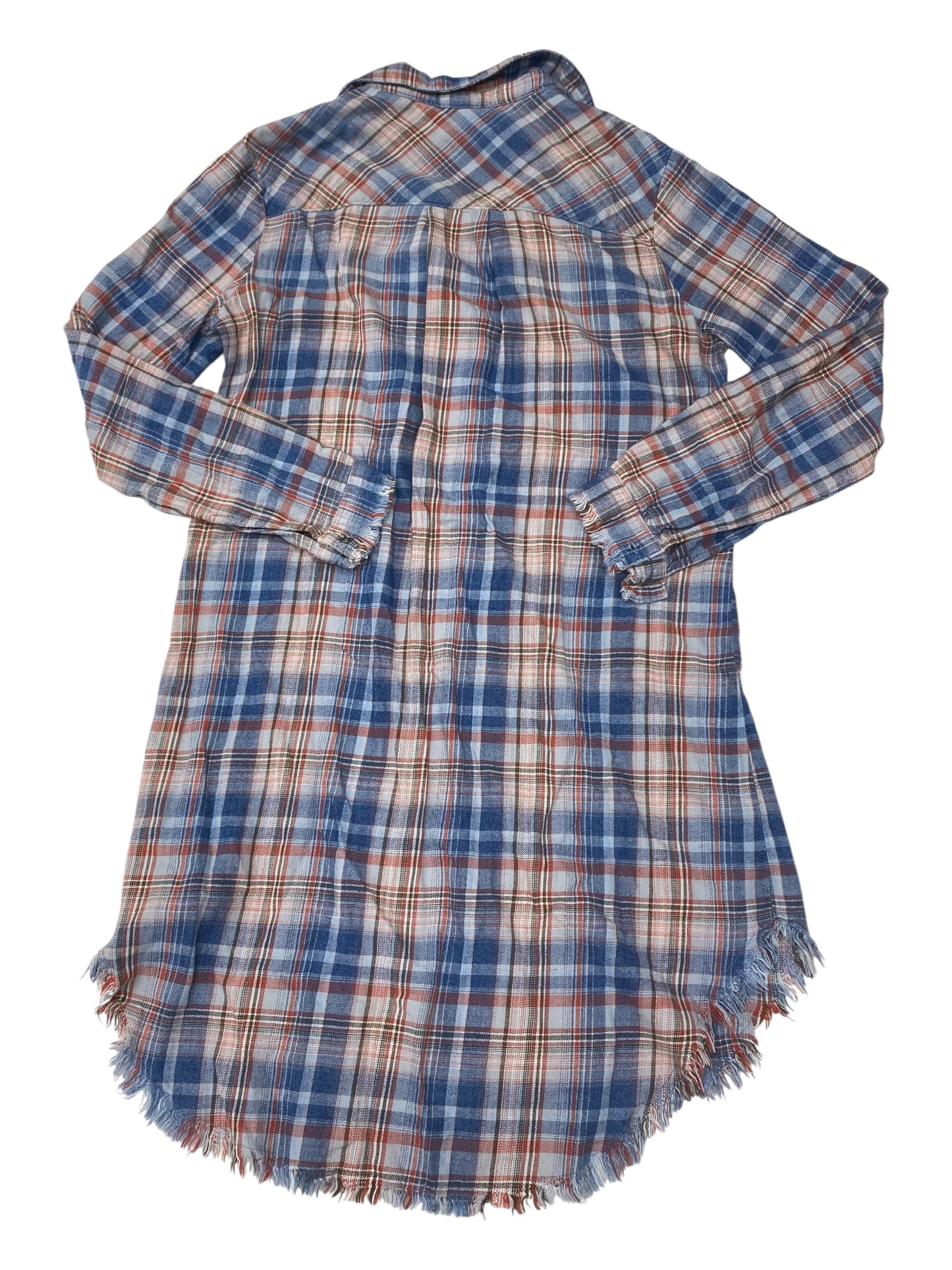 Tunic Ls By Cloth & Stone In Plaid Pattern, Size:S
