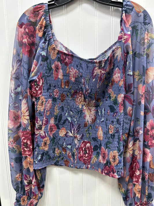 Top Ls By Anthropologie In Floral Print, Size:L