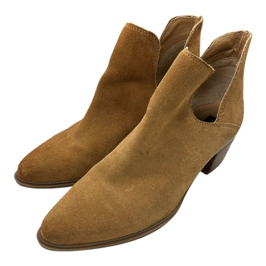 Boots Ankle Heels By Steve Madden In Brown, Size:7.5