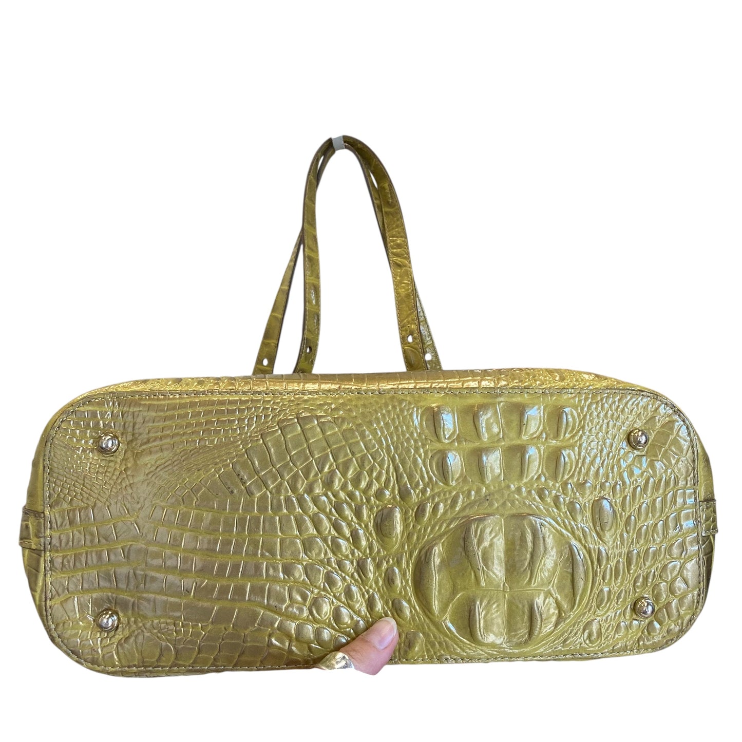 Handbag Designer By Brahmin In Gold, Size:Large