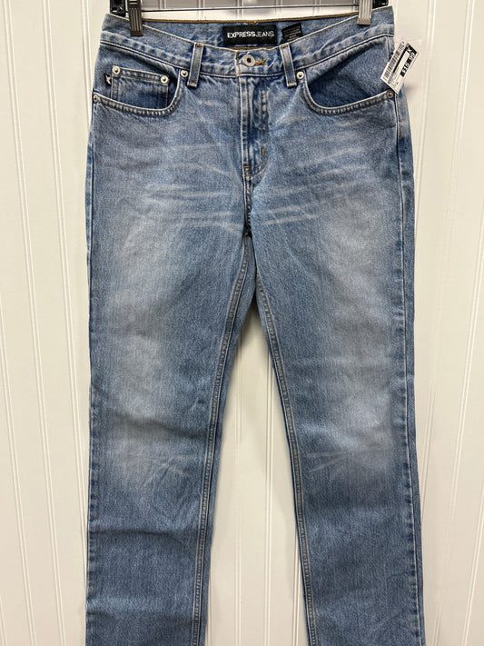 Jeans Straight By Express In Blue Denim, Size:6L
