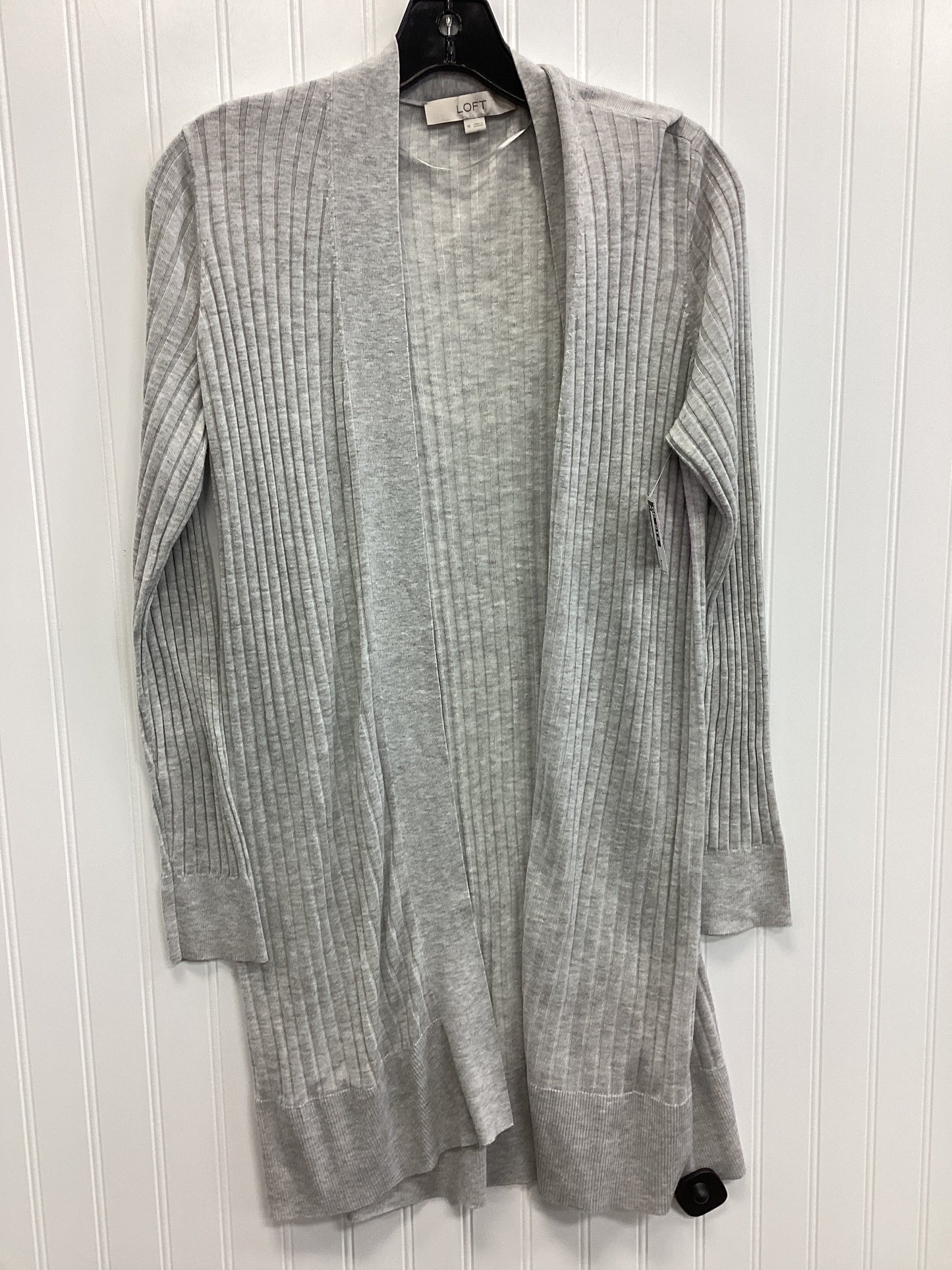 Cardigan By Loft In Grey, Size:M