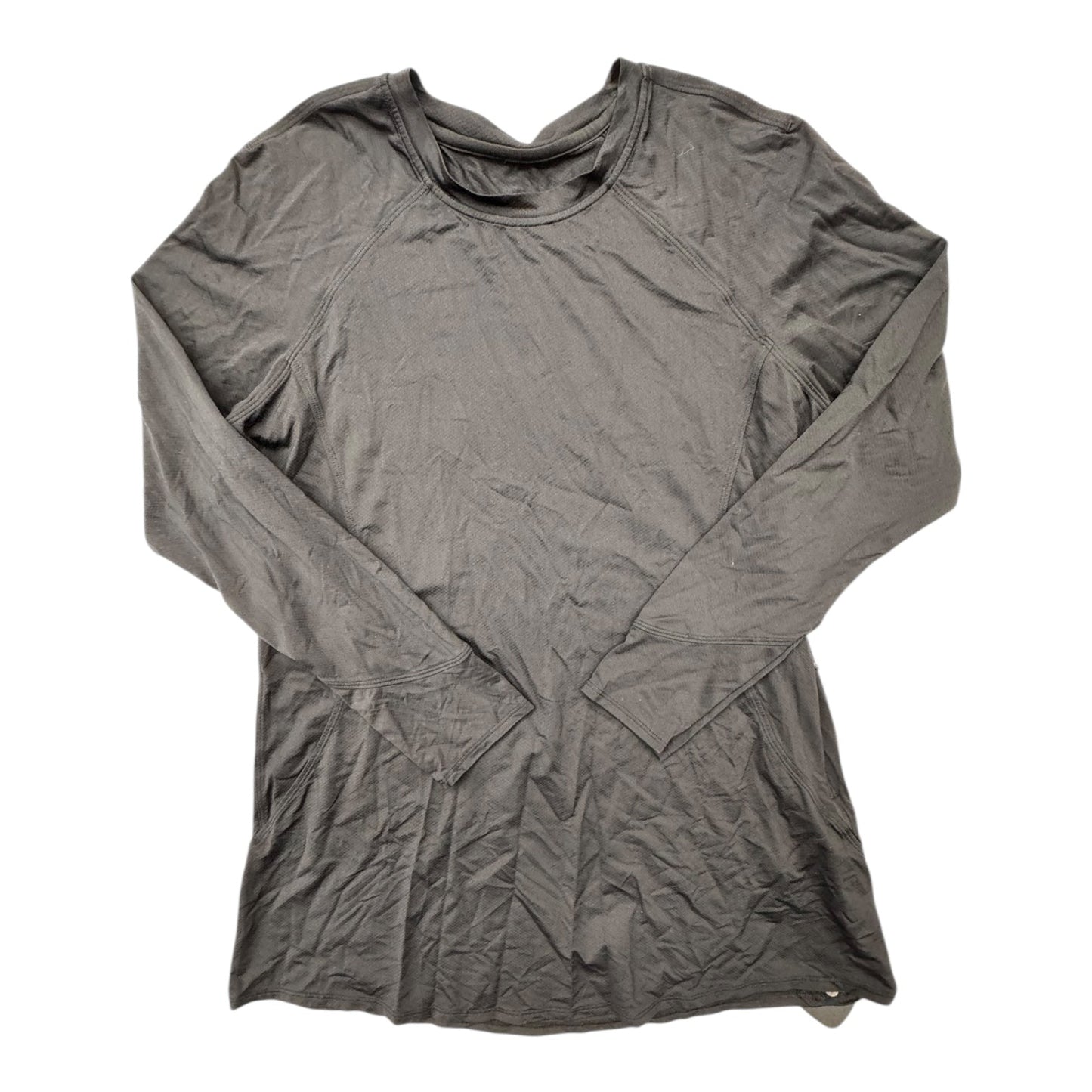 Athletic Top Ls Crewneck By Lululemon In Black, Size:M