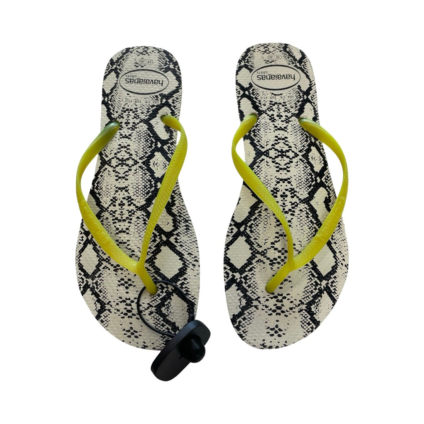 Sandals Flip Flops By Havaianas In Snakeskin Print, Size:8