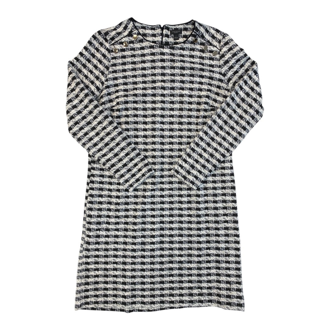 Dress Casual Midi By Ann Taylor In Multi, Size:L