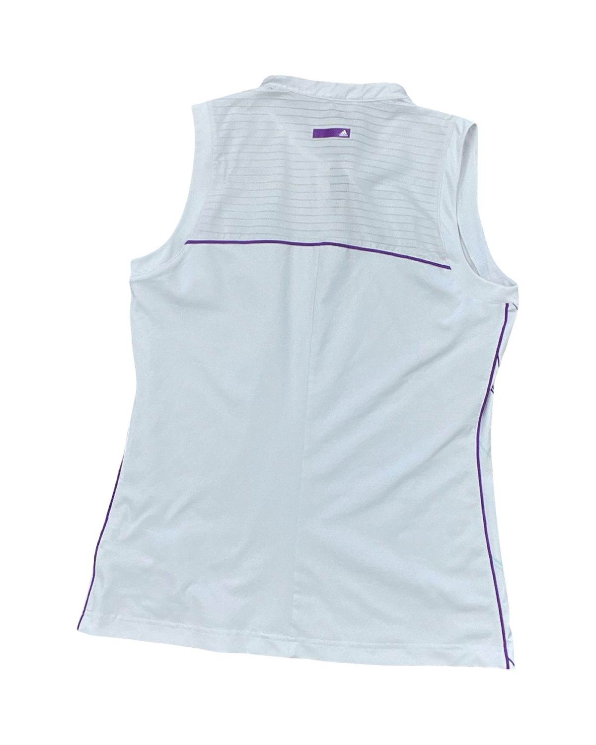 Athletic Tank Top By Adidas In White, Size:M