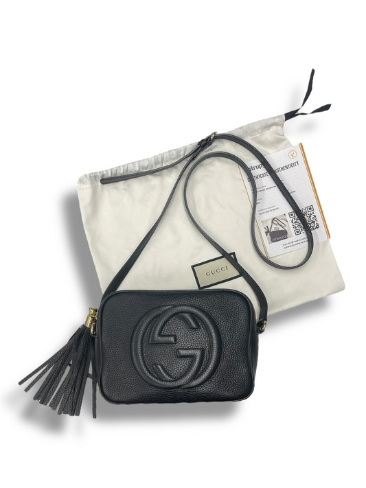 CROSSBODY LUXURY DESIGNER by GUCCI In BLACK, Size: MEDIUM