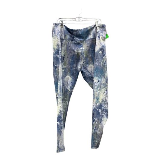 Athletic Leggings By Zella In Blue, Size:2X