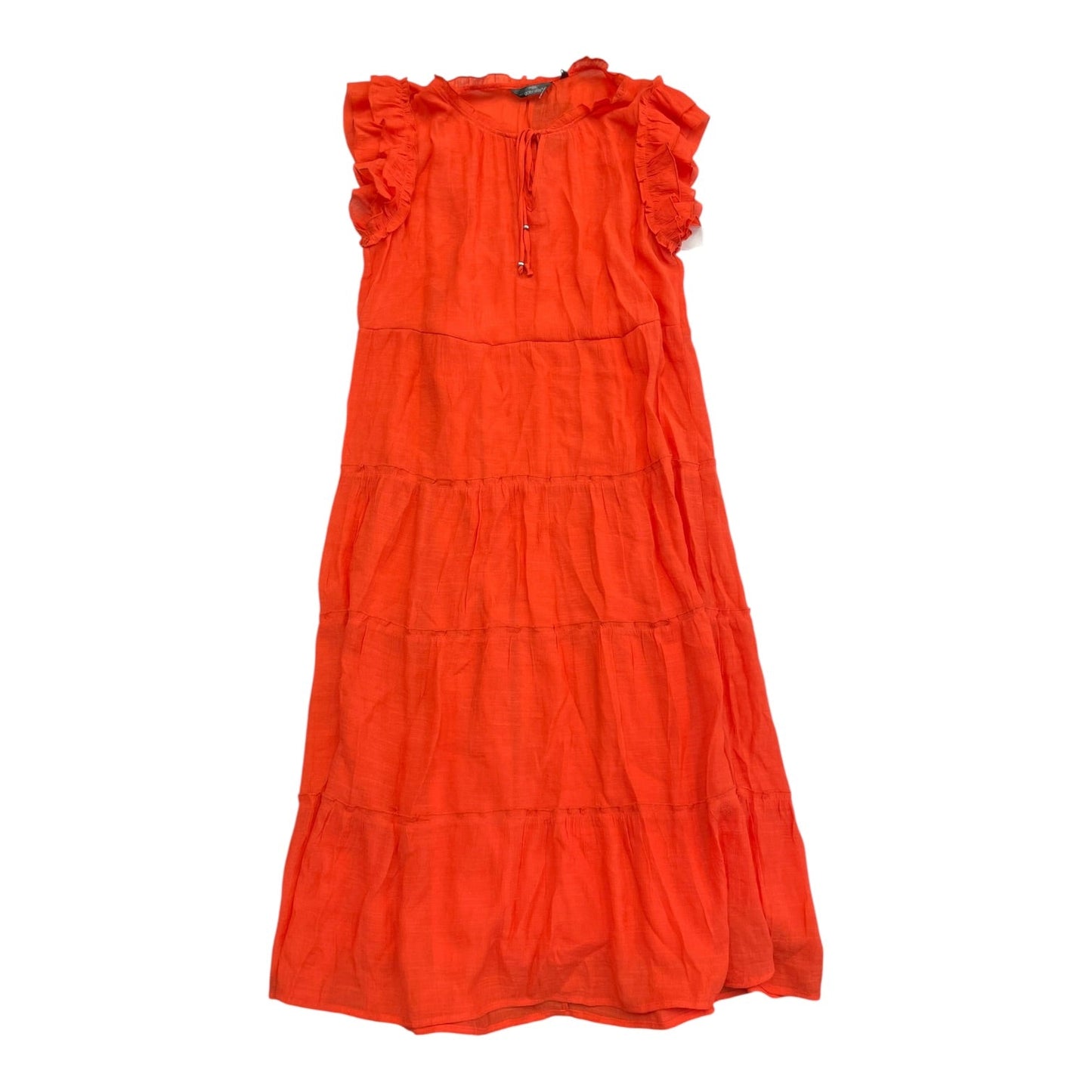 Dress Casual Maxi By Mlle Gabrielle In Orange, Size:L