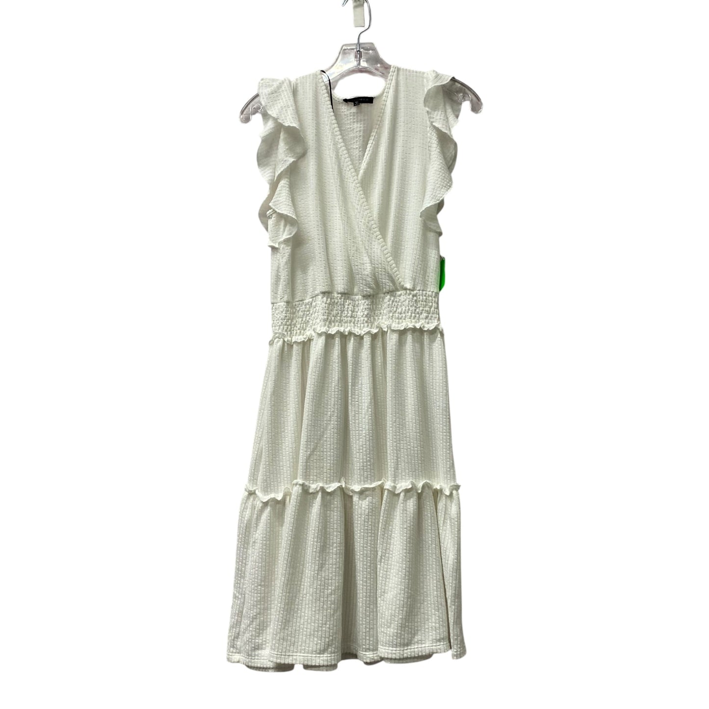 Dress Casual Midi By Caution To The Wind In White, Size:M