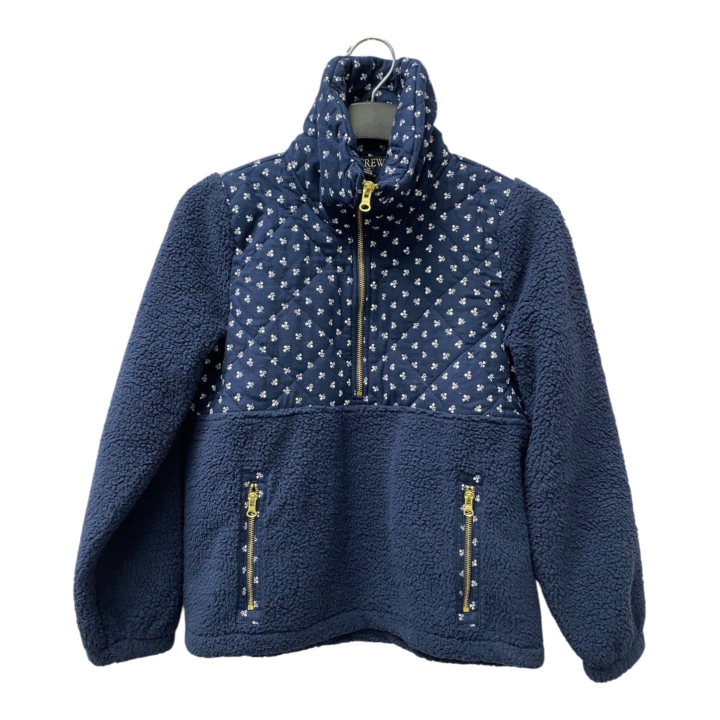 Jacket Fleece By J. Crew In Blue, Size:Xs