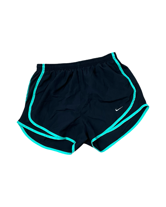 Athletic Shorts By Nike In Black & Green, Size:S